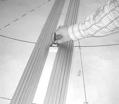  Rysowanie konturu segmentu łukowego