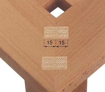 Ustawić głębokość frezowania 15 mm.