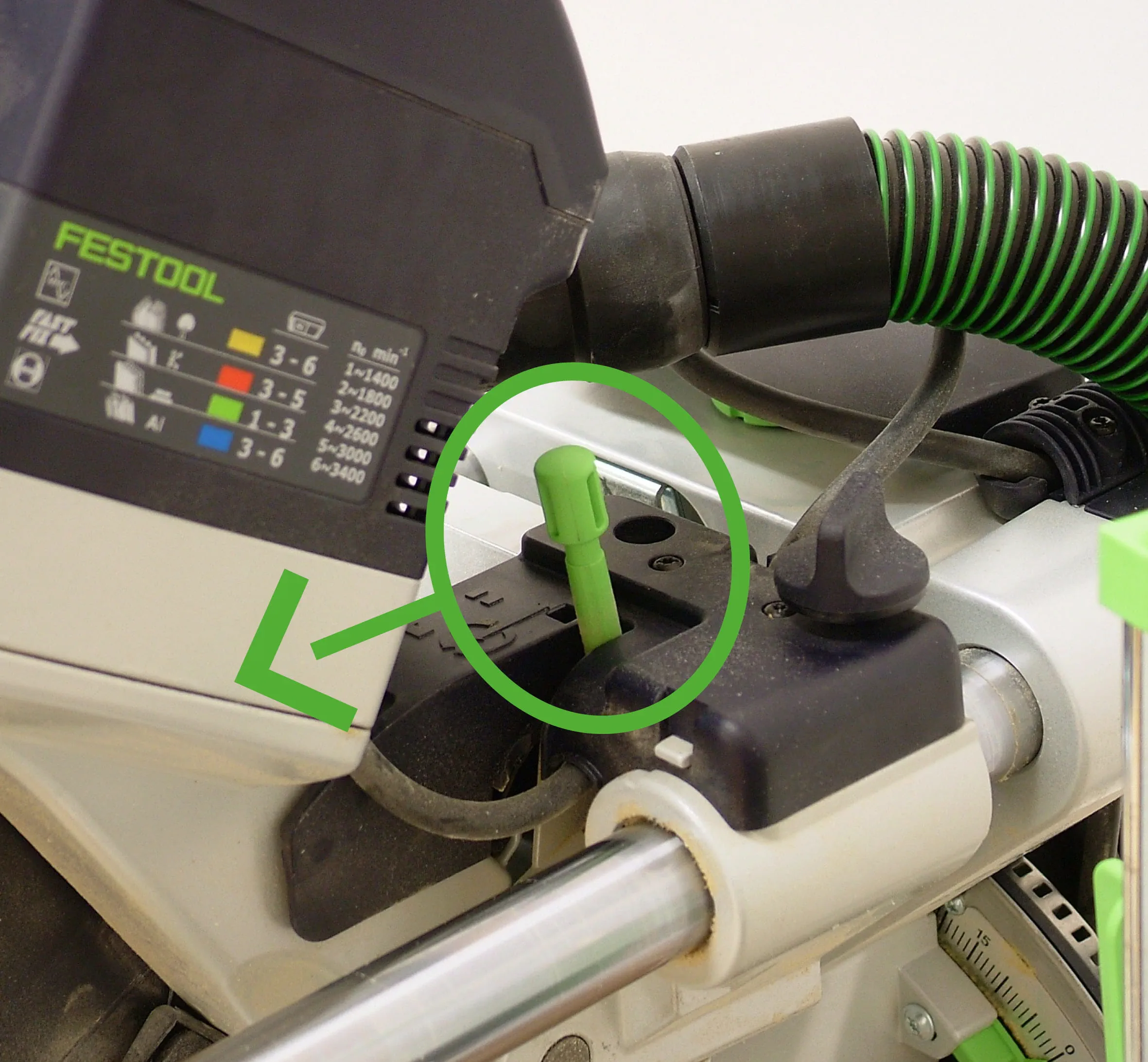 Ustawienie ogranicznika głębokości cięcia