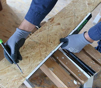 Nanieść pozostały wymiar na szablon.