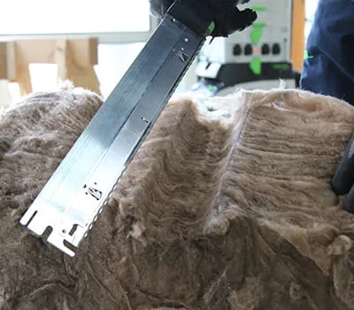 Przycięty materiał izolacyjny