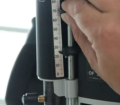 Ustawianie głębokości frezowania