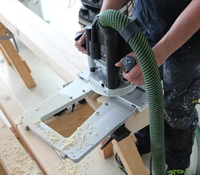 Wykonywanie frezowania na belkach