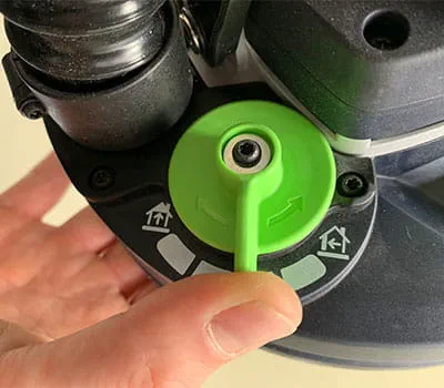 Bezstopniowe ustawianie stopnia zasysania