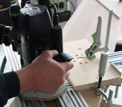 Przygotowanie szablonu do frezowania