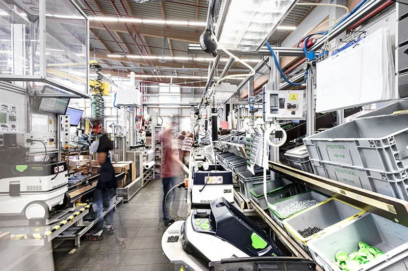Produkcja odkurzaczy mobilnych Festool