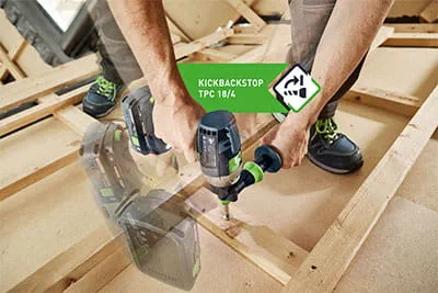 Technologia SawStop w stołowej pilarce tarczowej TKS 80 firmy Festool