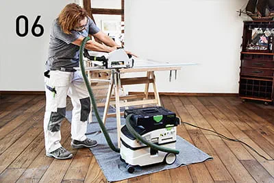 Przycięcie na wymiar za pomocą Festool TSC 55
