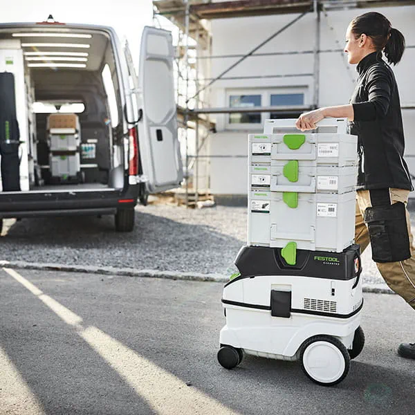 Systainer3 firmy Festool w użyciu na placu budowy