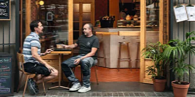 Rozmowa dwóch malarzy w Barcelonie