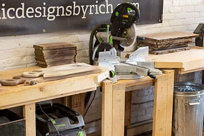 Warsztat z uciosarką przesuwną KAPEX firmy Festool
